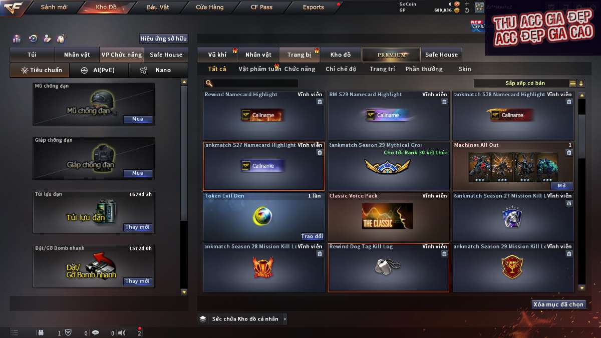 shop acc cf uy tin gia re